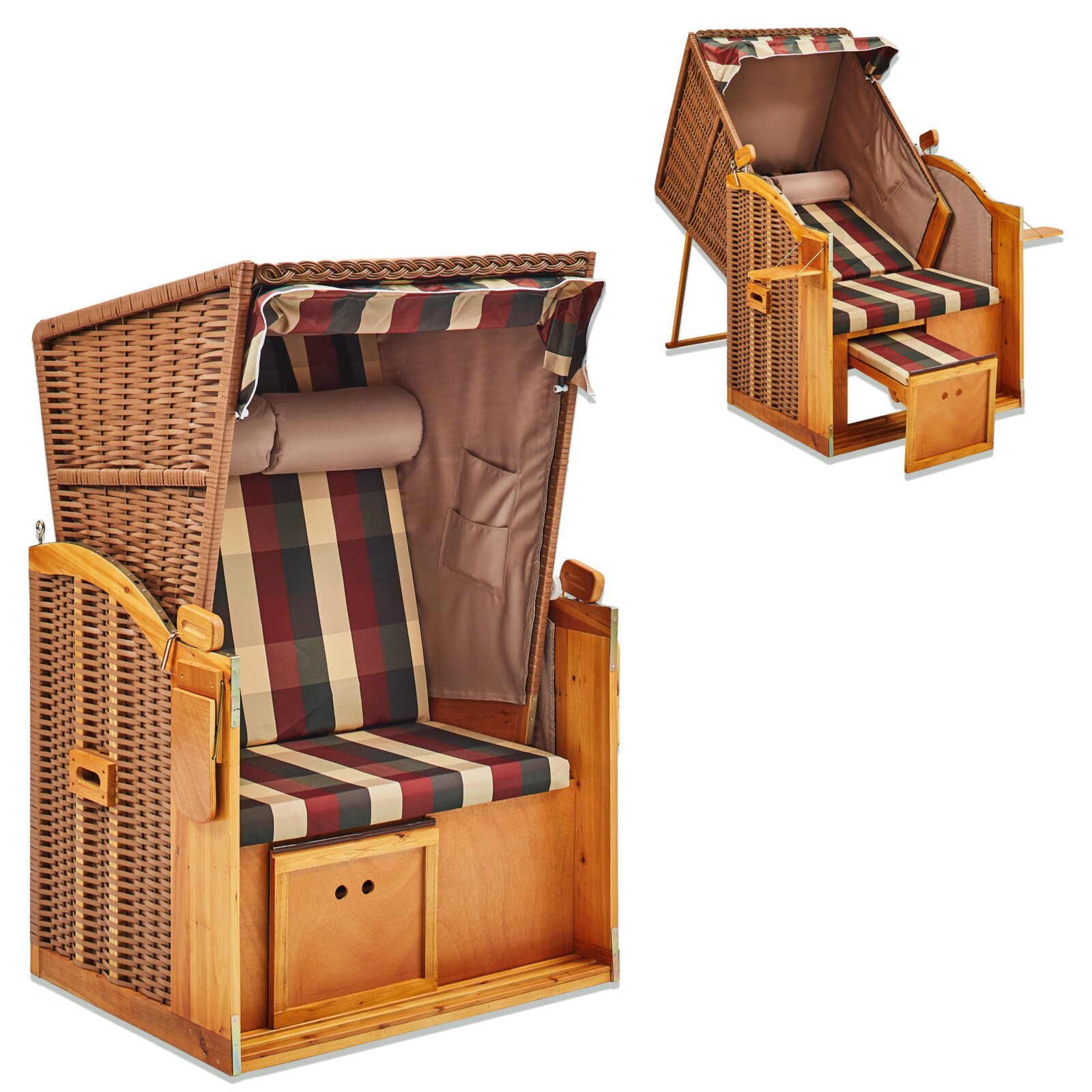 Angebot Roller Gardiola BalkonStrandkorb HELGOLAND braun