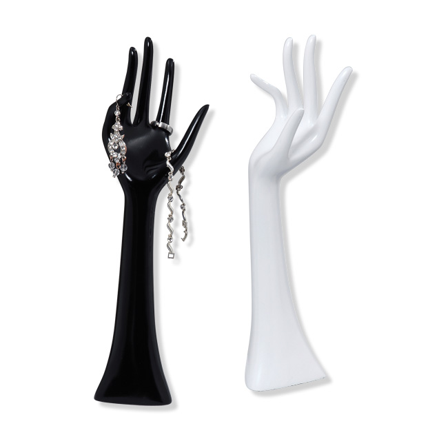 Schmuckhalter - Hand - farbig sortiert - 34 cm