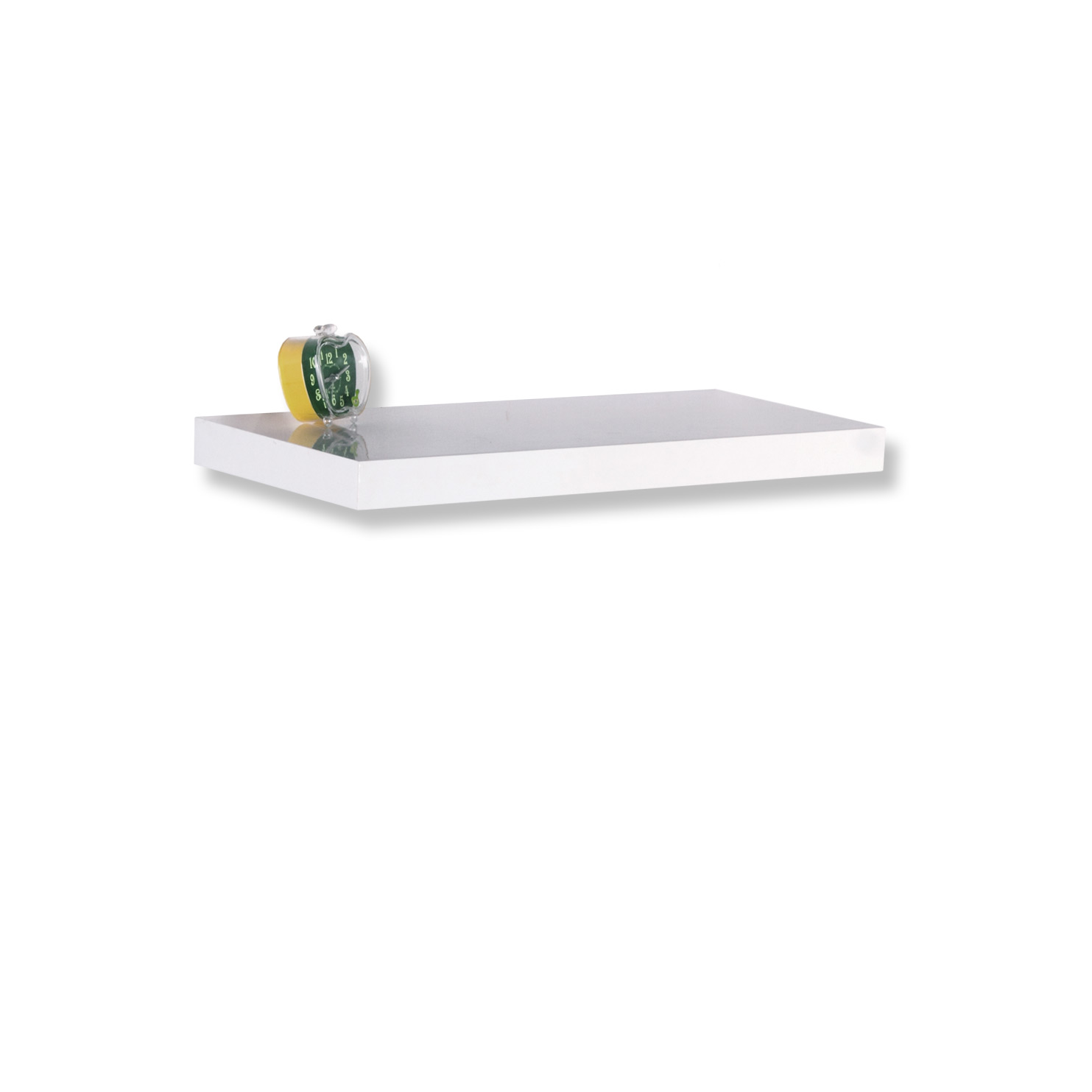 45x25x8 cm wei/ß hochglanz CASSETO Wandregal mit Schublade