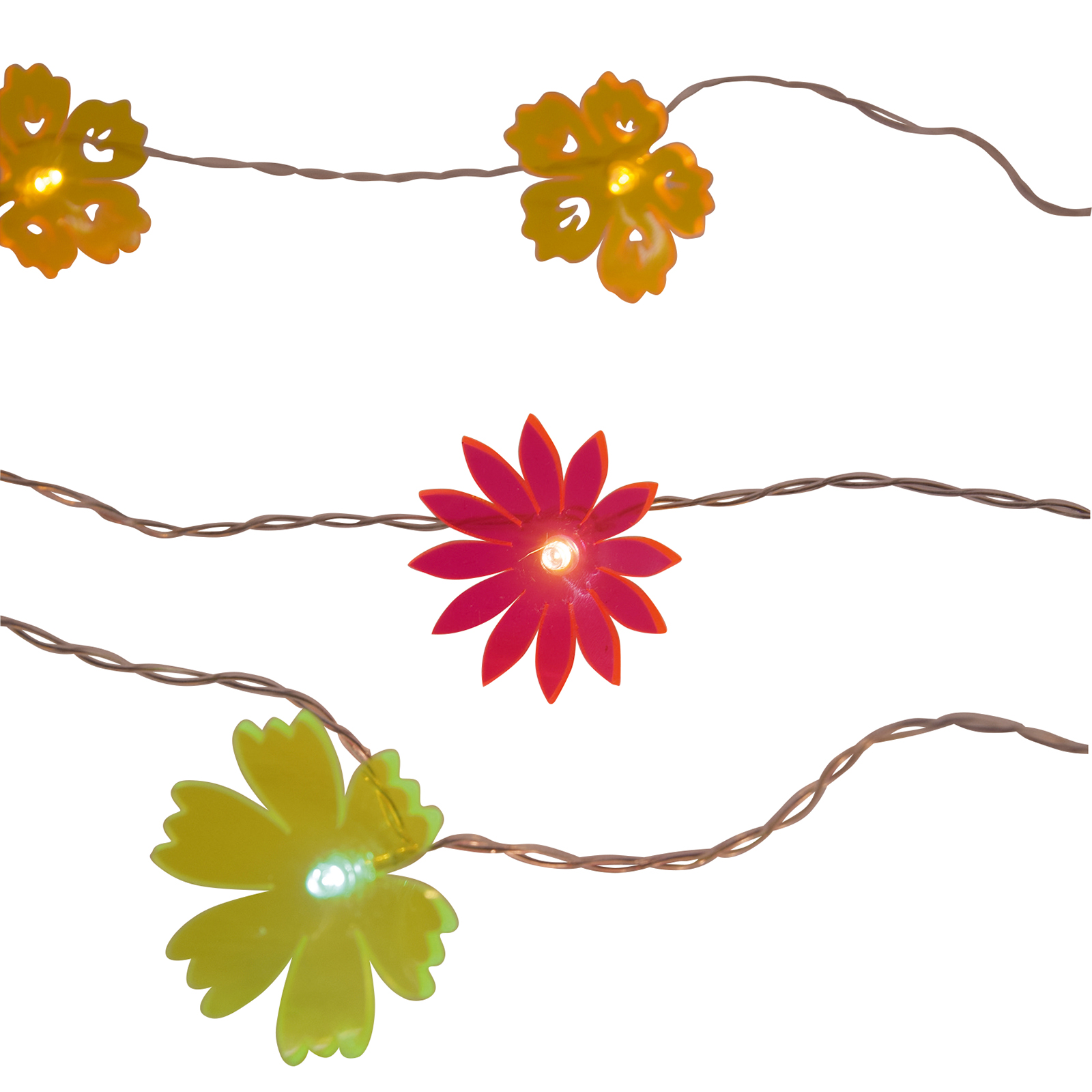 Blumen-Girlande - farbig sortiert - 136 cm