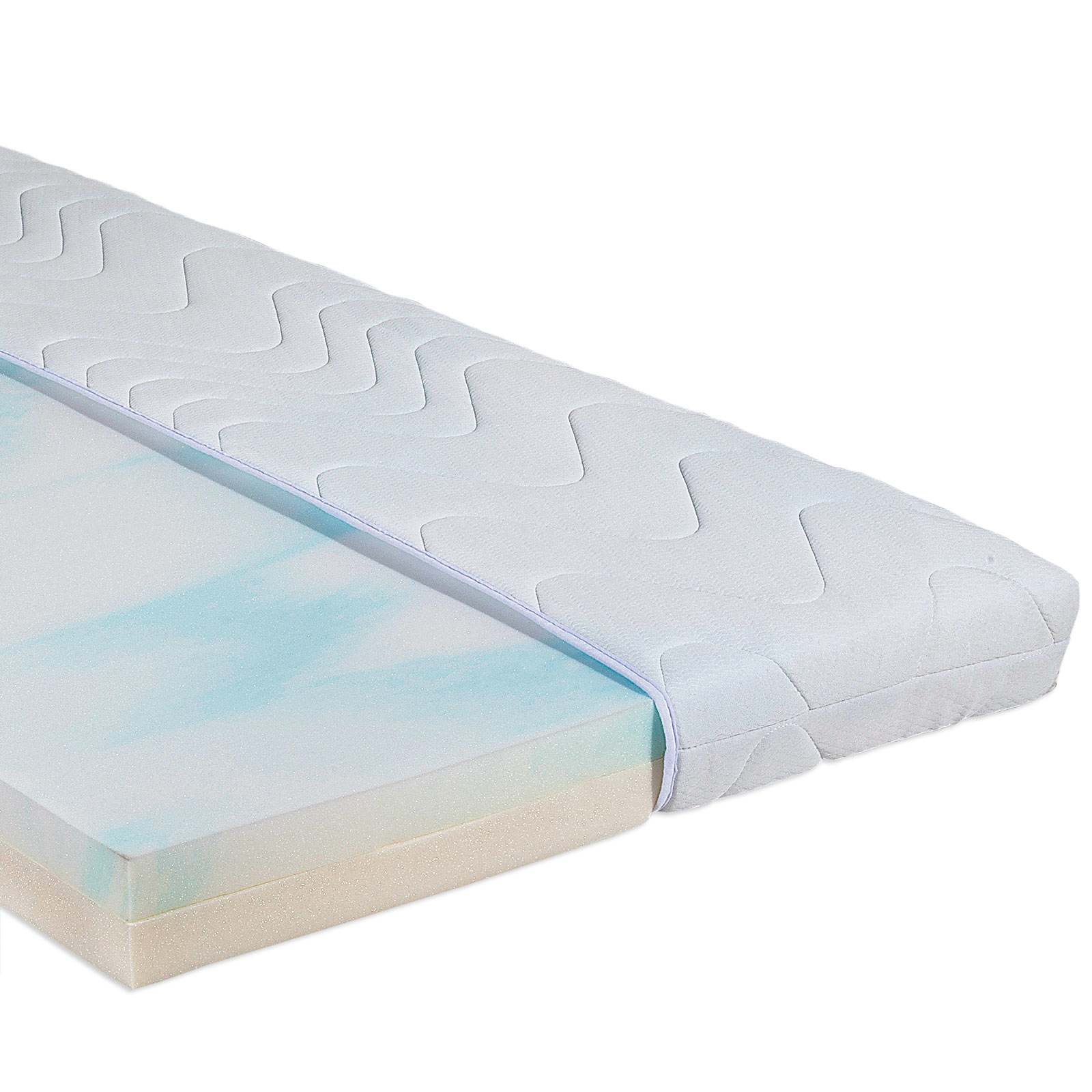 Wende-Topper KALTSCHAUM und VISCO - 2 Schichtenkern - 140x200 cm