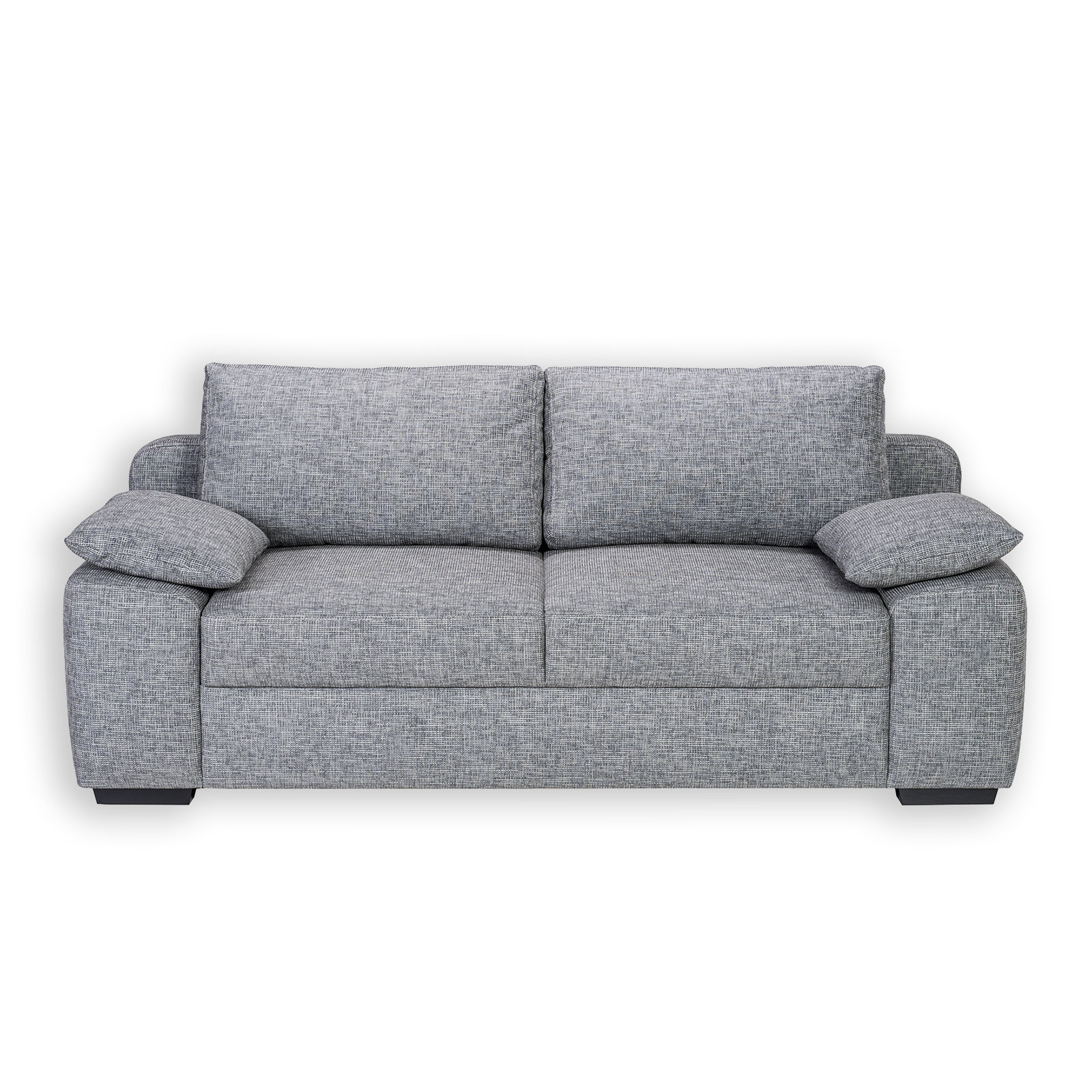 Set - Schlafsofa - grau - mit Kaltschaum-Topper