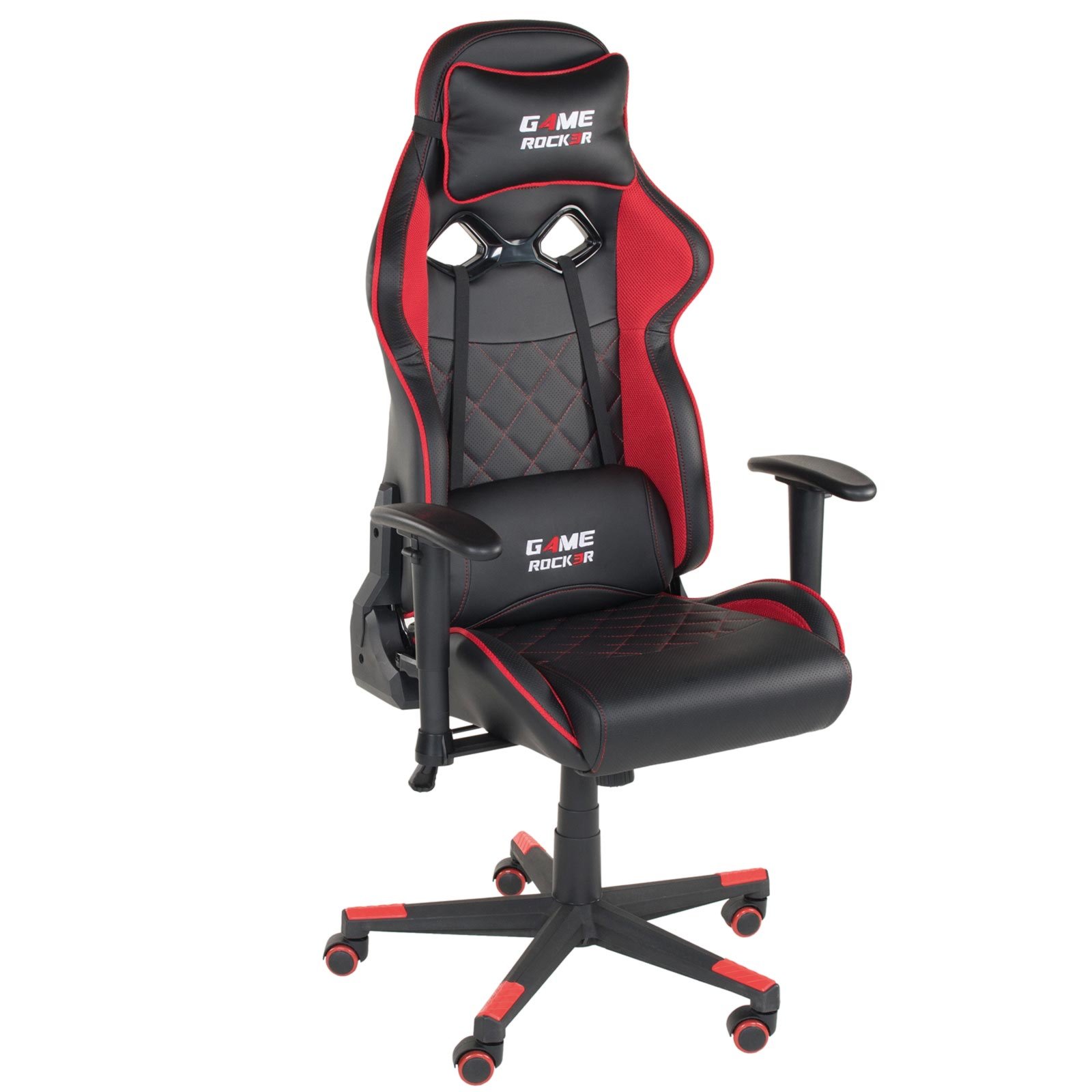Gaming-Stuhl GAME-ROCKER G-20 - schwarz-rot - Lederoptik | Online bei  ROLLER kaufen | Stühle