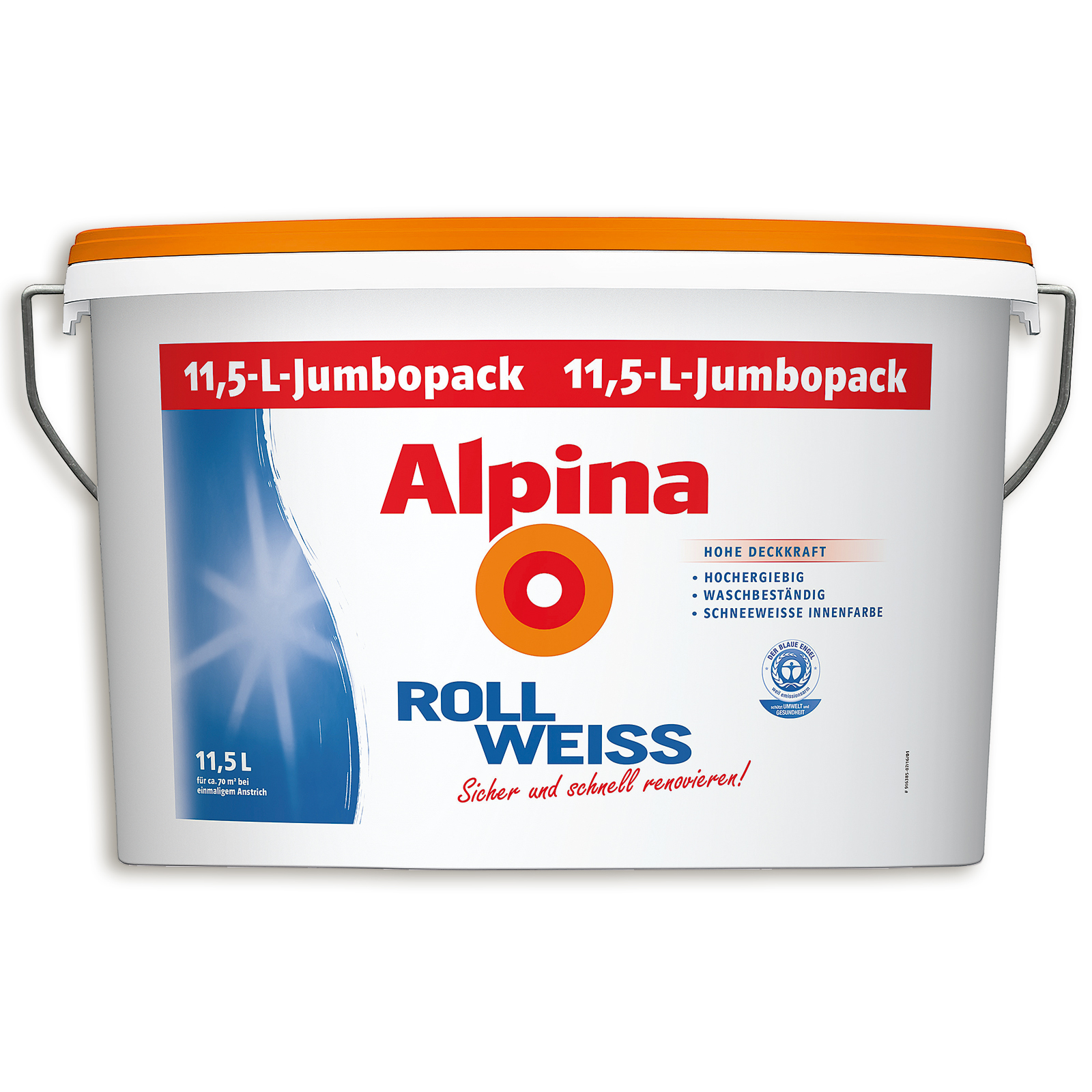 Alpina Roll Weiß - Innenfarbe - Jumbopack - 11,5 Liter