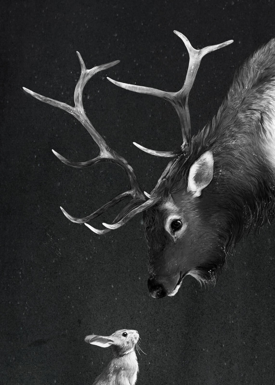 roller.de | Leinwandbild HASE UND HIRSCH -