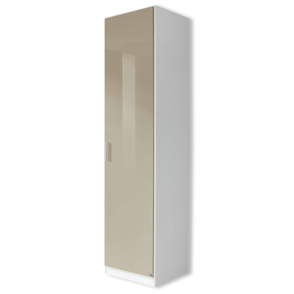 Drehtürenschrank berlin weià sandgrau hochglanz 47 cm breit ...
