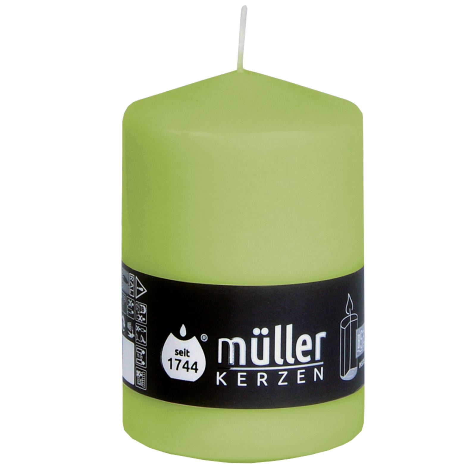 Stumpenkerze - sortierte Farben - 11 cm hoch