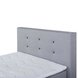 Boxspringbett - silber - H3 - 90x200 cm