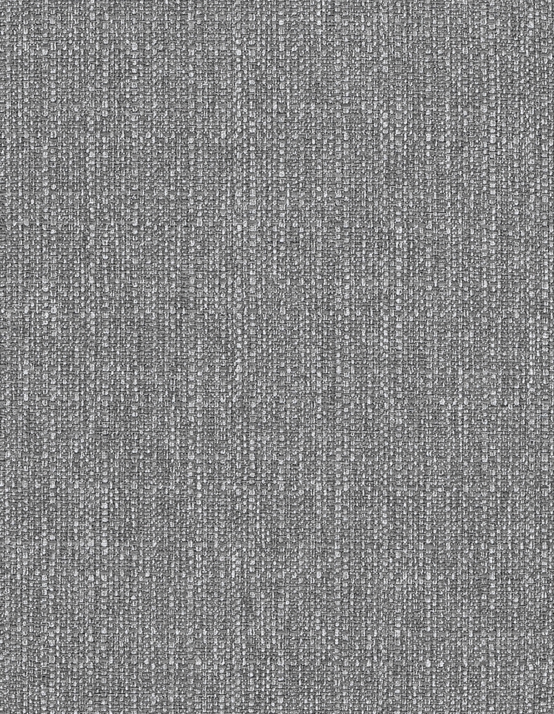 Polsterhocker - grau-silber - Metallfüße