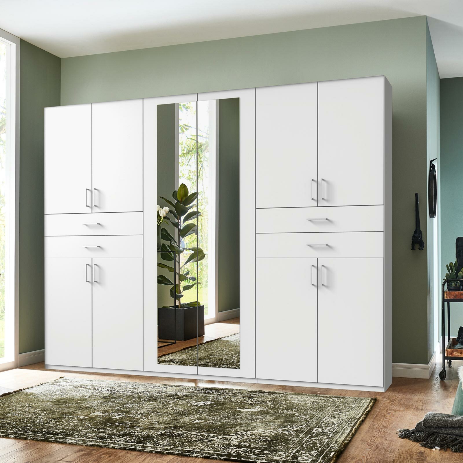Drehtürenschrank - weiß - 10 Türen - 270 cm breit | Online bei ROLLER kaufen