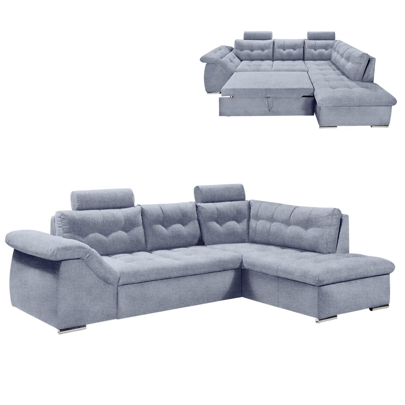 Angebot Roller Ecksofa denim mit Funktion verschiedene