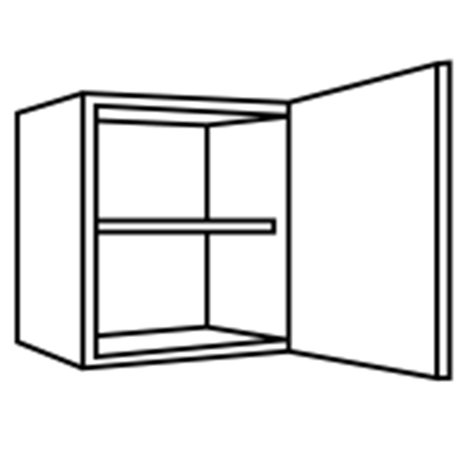 Hängeschrank - anthrazit-Sonoma Eiche - 30 cm breit
