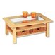 Couchtisch - Buche - mit Glaseinlage