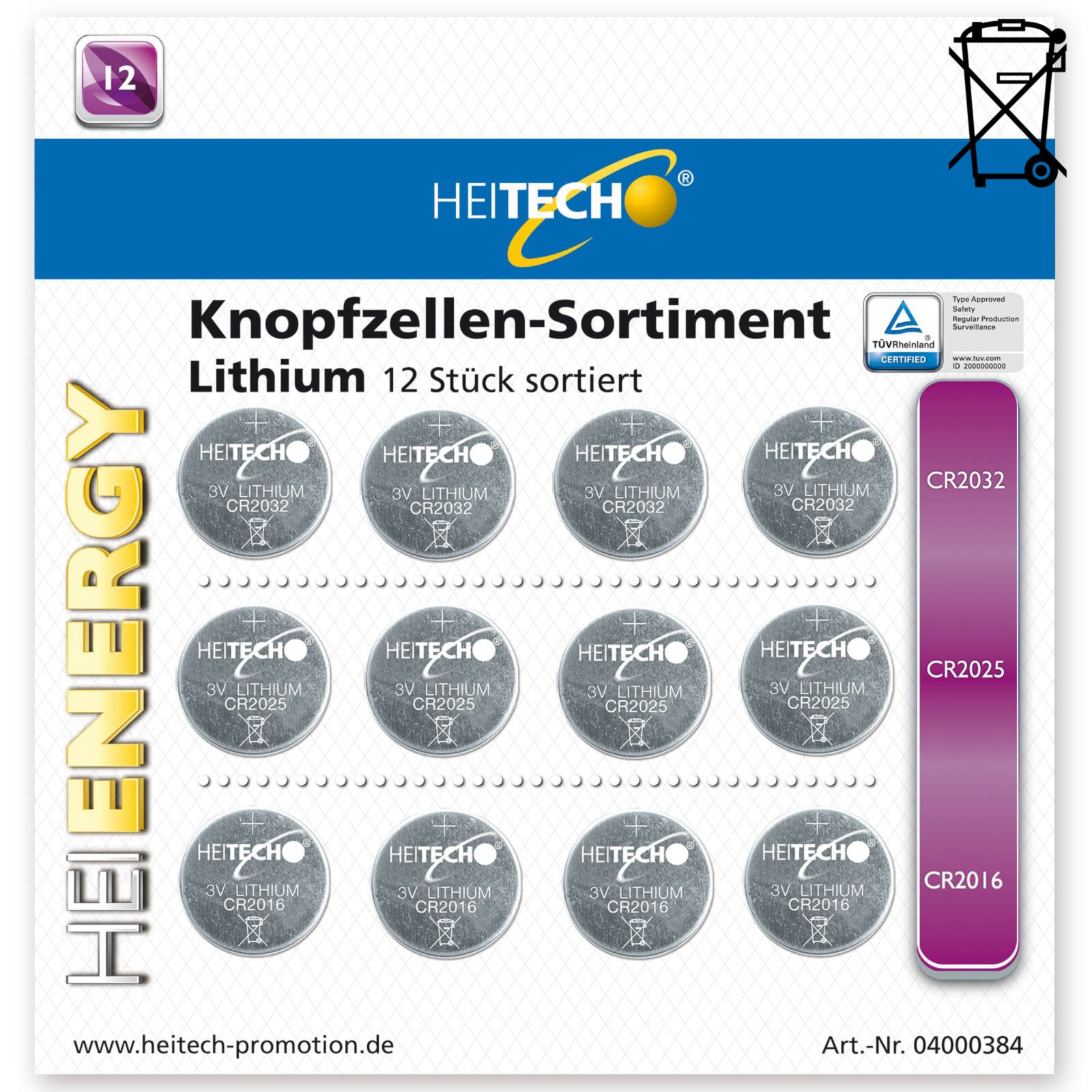 Was Bedeutet Das H Bei Knopfzellen 12er-Pack Knopfzellen-Sortiment - Lithium - sortiert | Online bei