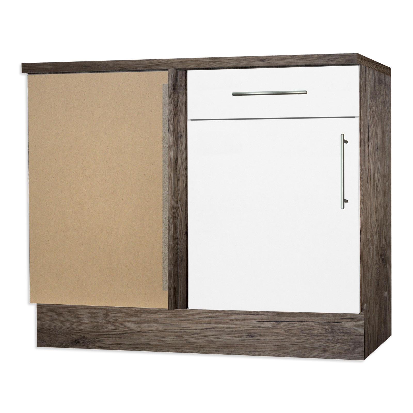 Eck Anrichte Weiss Hochglanz Truffel 100 Cm Online Bei Roller