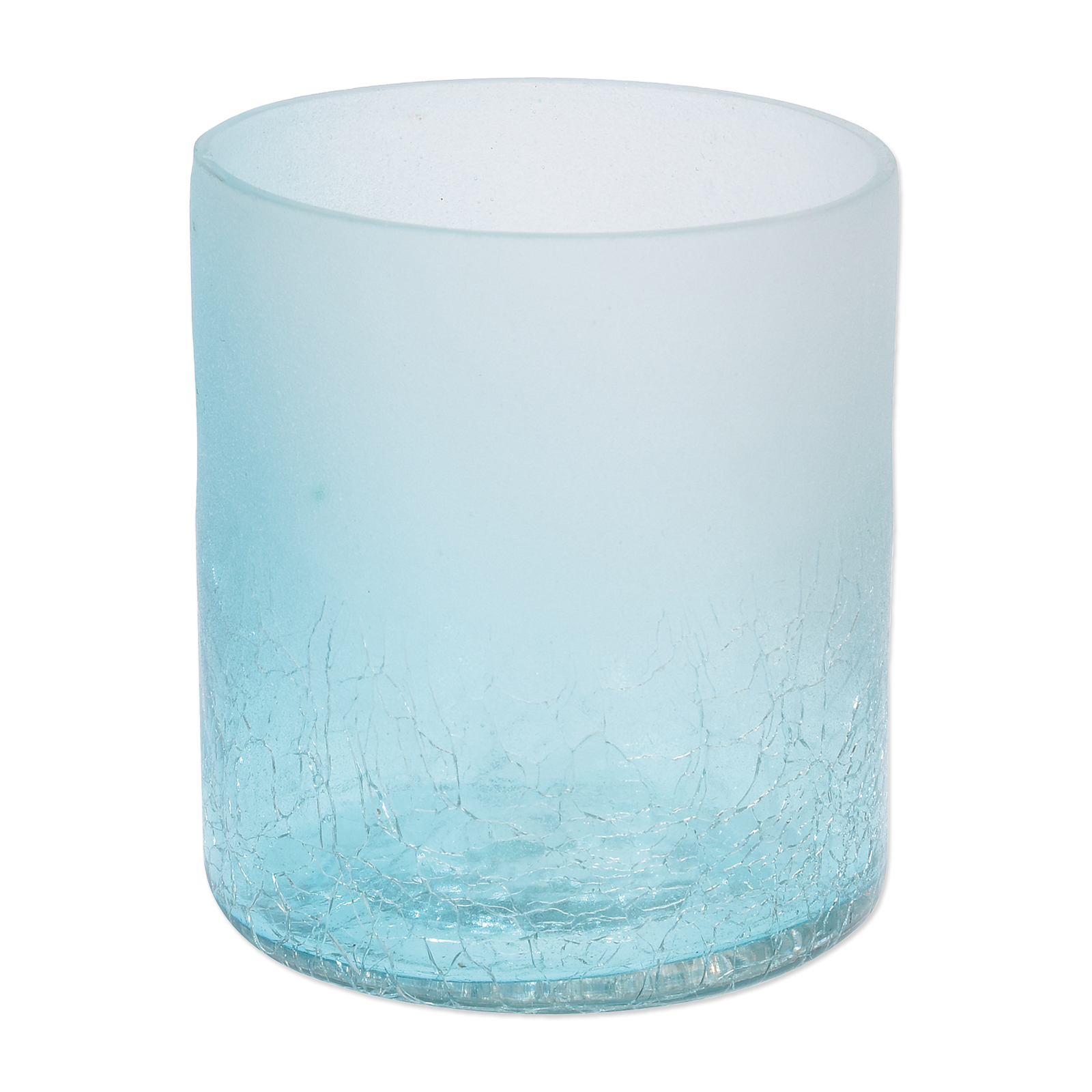 Teelichthalter - Glas - farblich sortiert - 6,5x6x5 cm