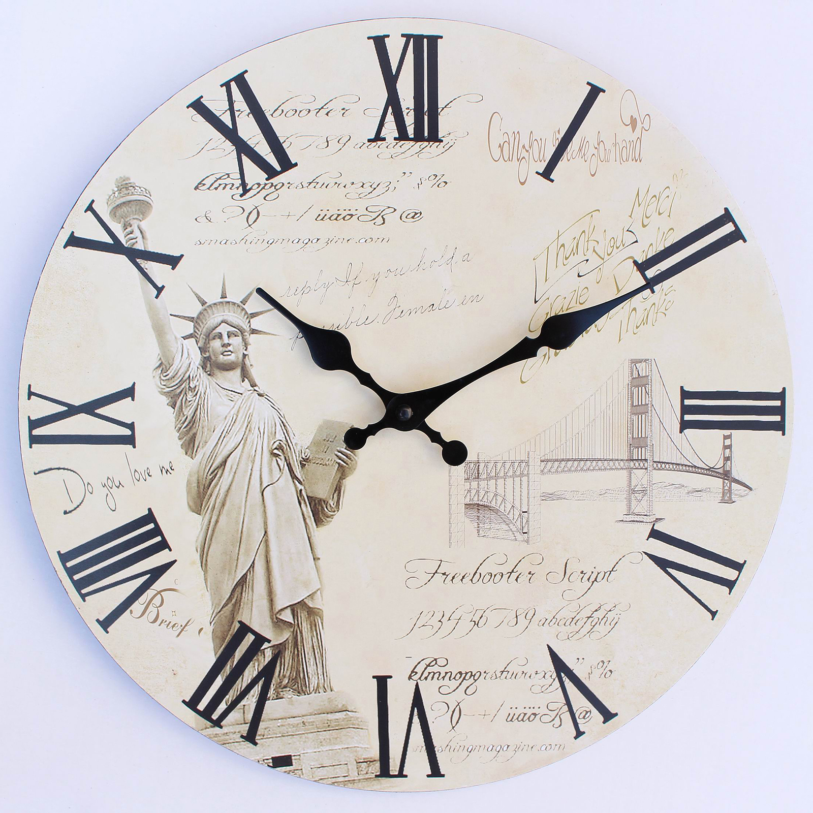 Wanduhr - sortierte Motive - Ø 34 cm