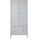 Kleiderschrank - weiß - 91 cm breit