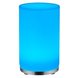 LED-RGB-Tischlampe - weiß - Glas