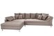 Ecksofa - beige - beidseitig montierbar