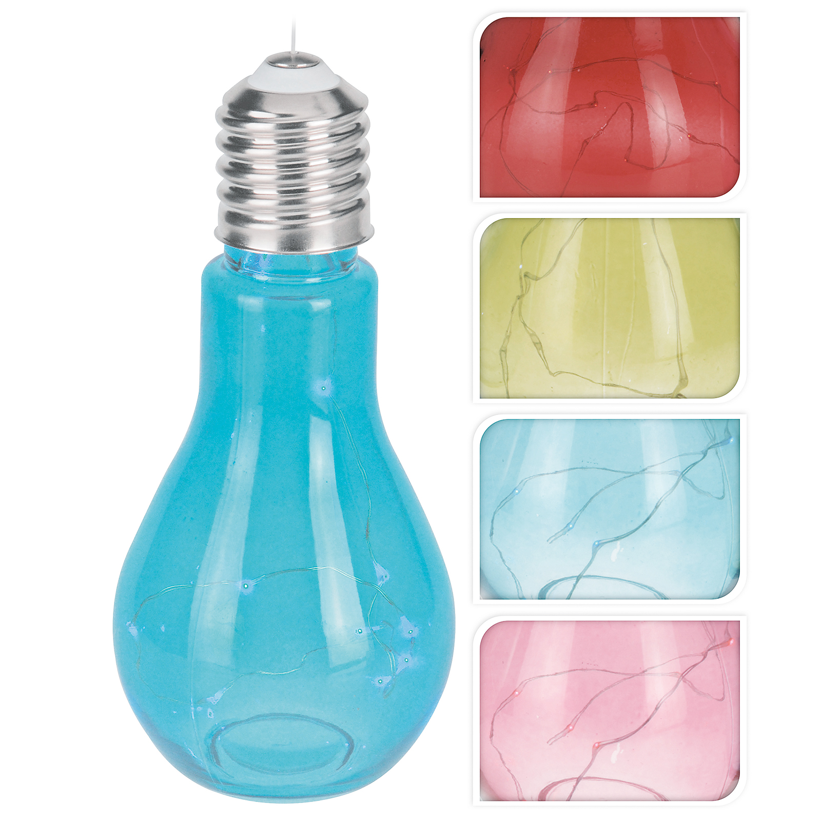 LED-Partyleuchte - farbig sortiert - 19,5 cm hoch