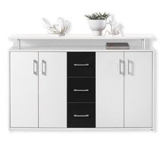 Kommoden Sideboards Günstig Bei Roller Große Auswahl Online Kaufen Sideboard Drift Schwarz Weiß 139 Cm