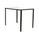 Bartisch - schwarz - Glasplatte - 120 cm breit