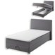 Boxspringbett JUMPER - grau - H2 - 120x200 cm