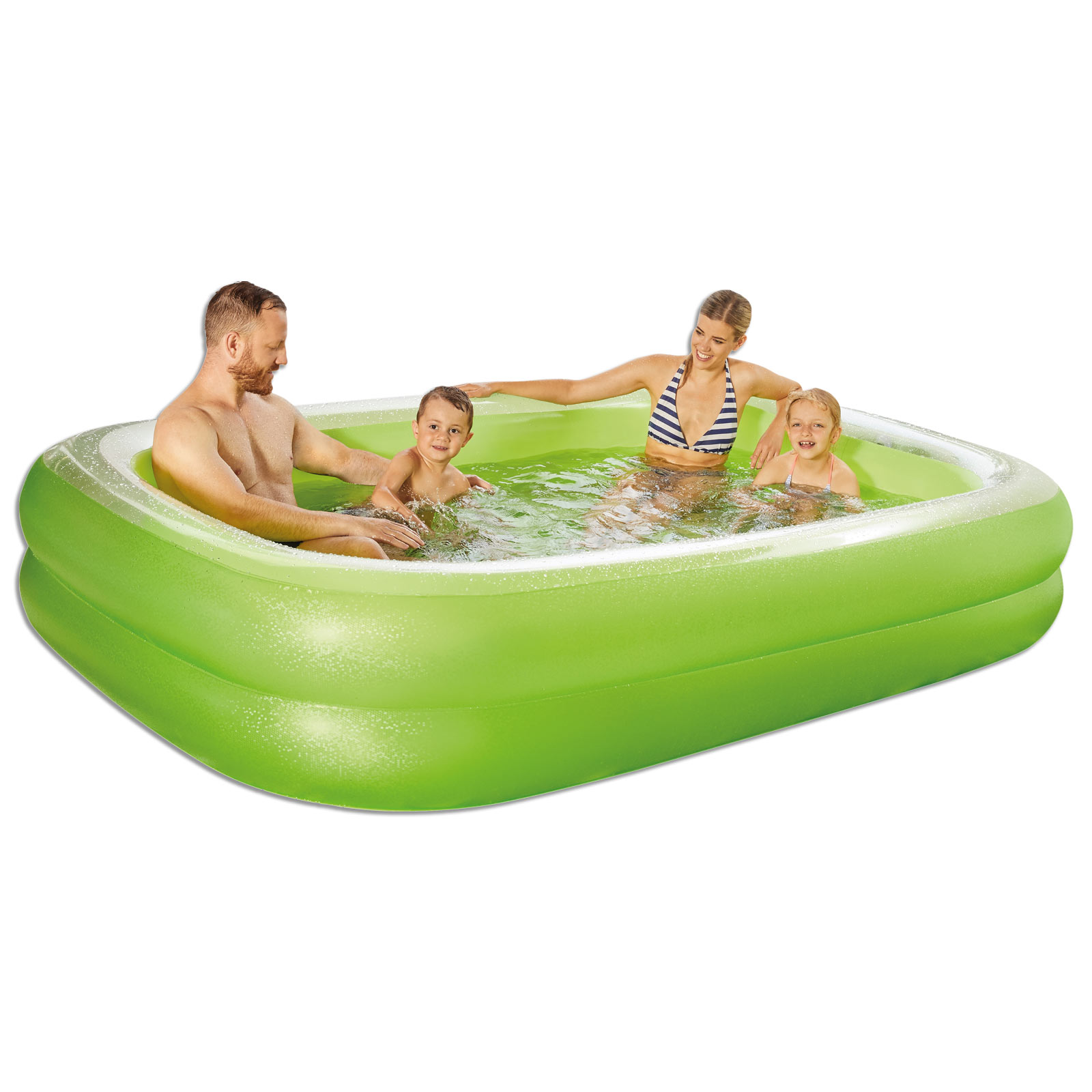 Pool - grün - Kunststoff - 2 Ringe