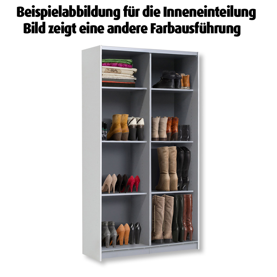 Mehrzweckschrank - Sonoma Eiche-weiß - 120 cm breit