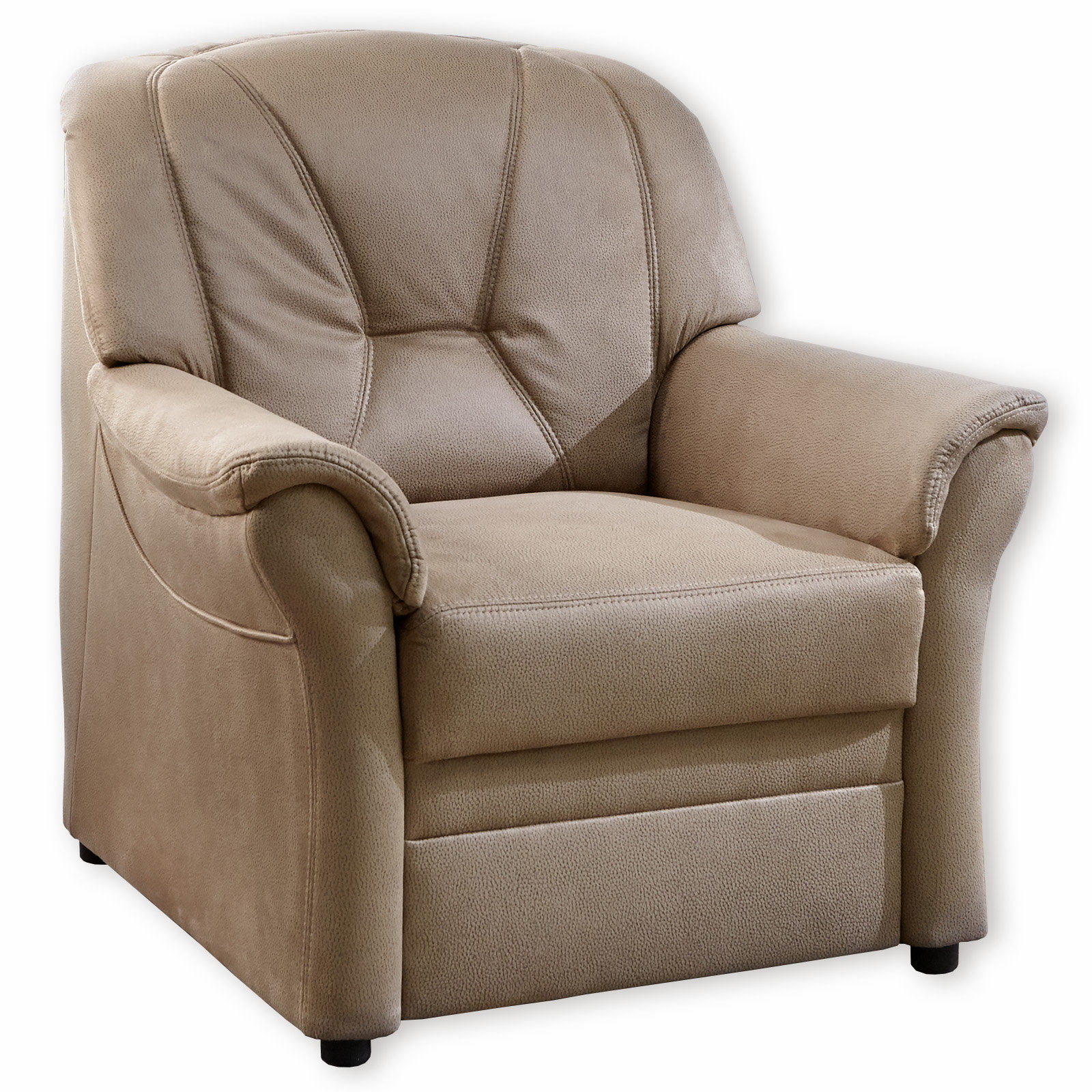 Set - Eckgarnitur mit Sessel - sand - mit Liegefunktion | Online bei