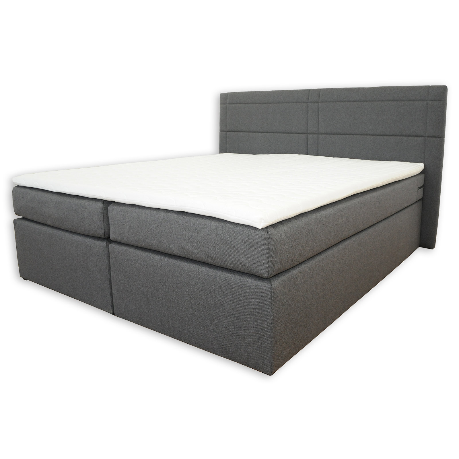 Boxspringbett - anthrazit - H3 - 180x200 cm