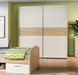 Schwebetürenschrank - Sonoma Eiche-weiß - 170 cm