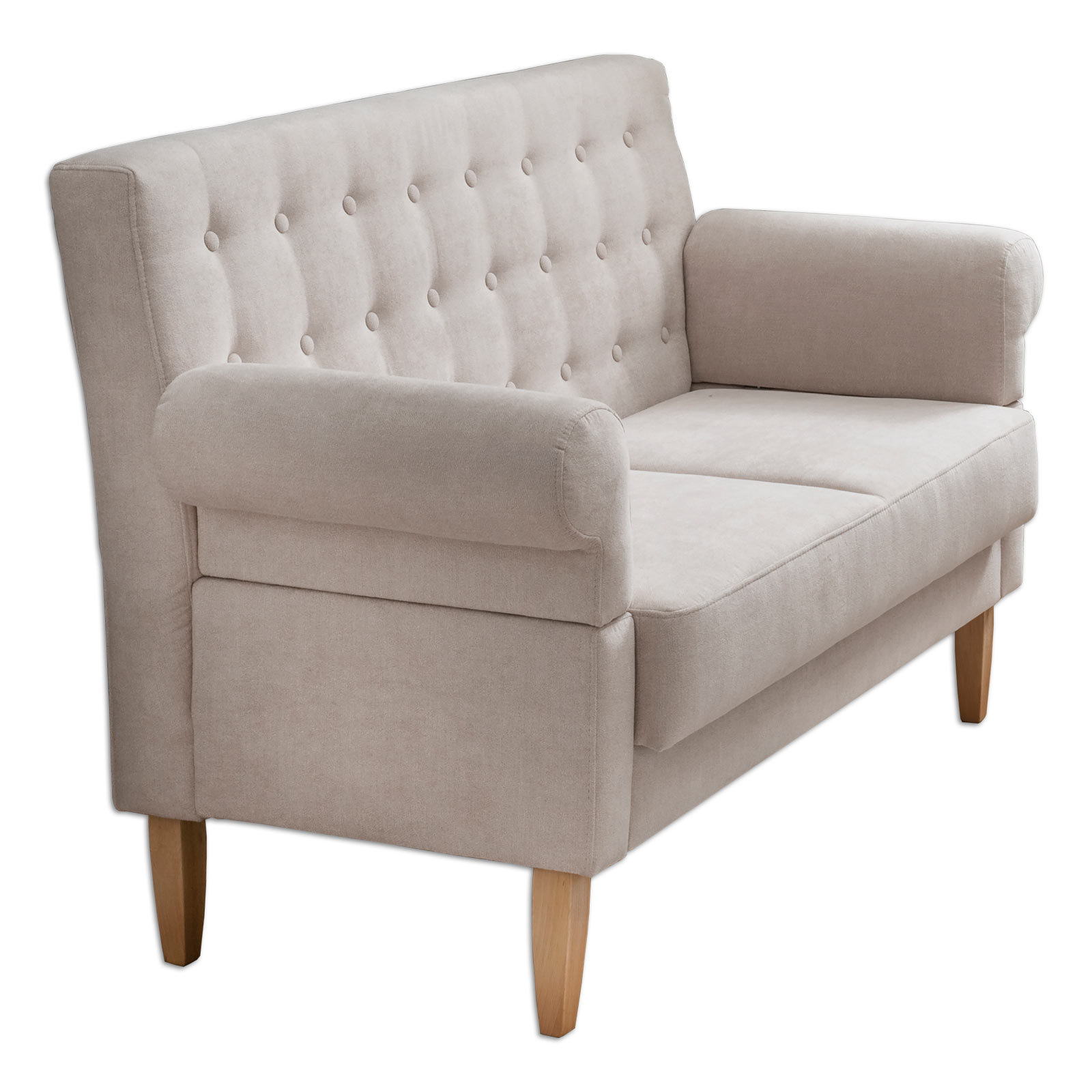 Tischsofa - creme - Microfaser
