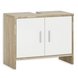 Waschbeckenunterschrank - weiß-Sonoma Eiche - 65 cm breit