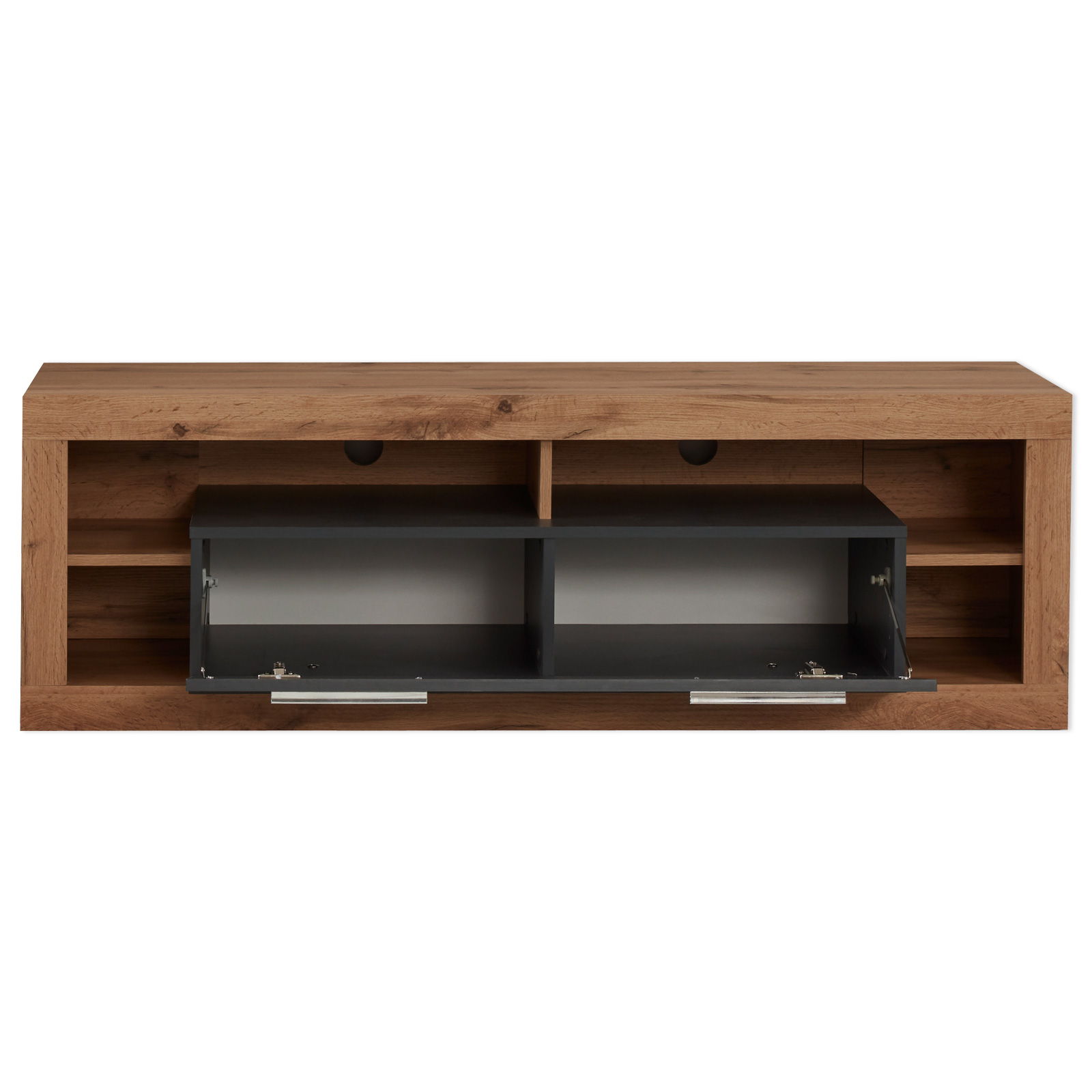 TV-Lowboard - Wotan Eiche - grau - 150 cm