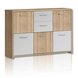 Sideboard - Sonoma Eiche-weiß - 114 cm breit