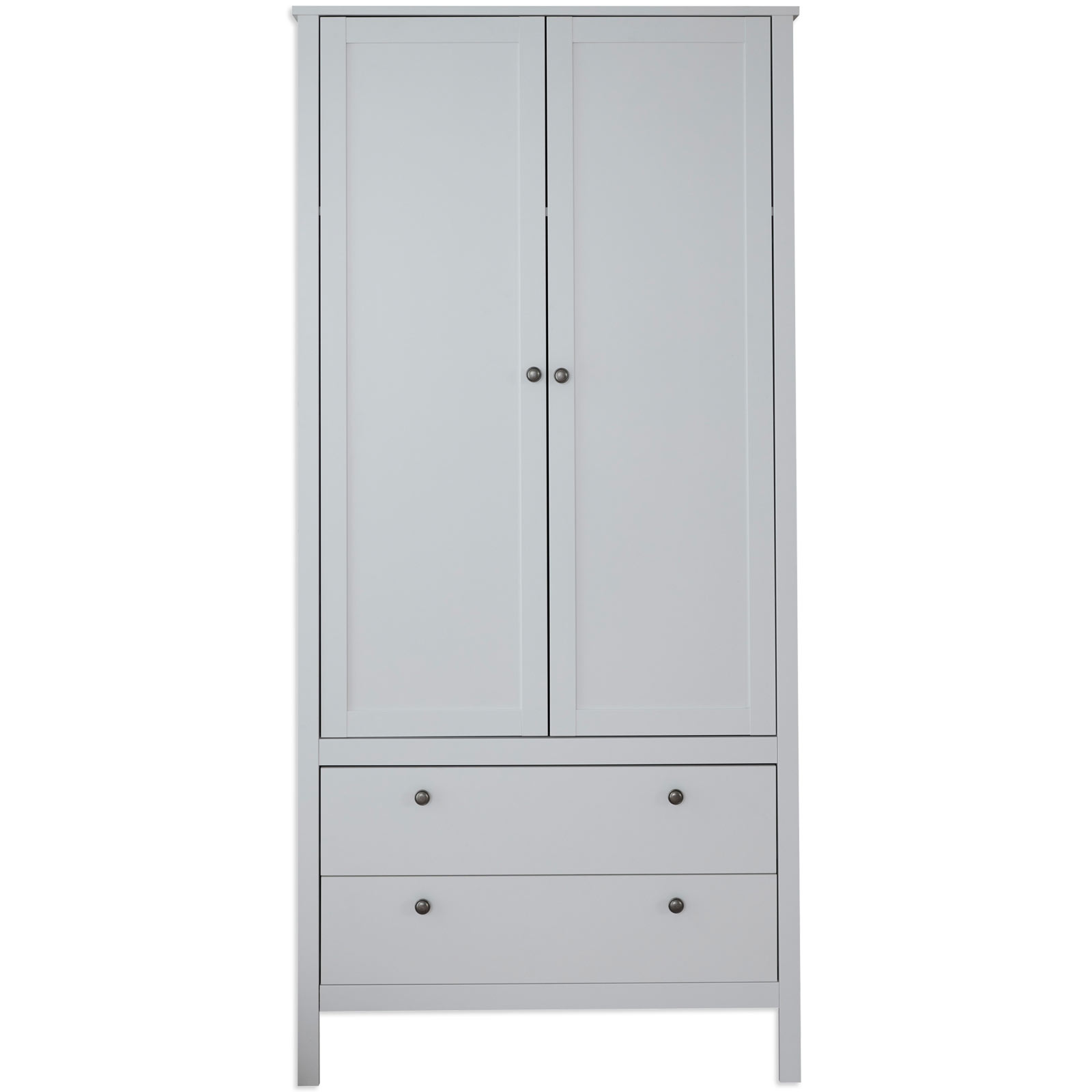 Kleiderschrank - weiß - 91 cm breit