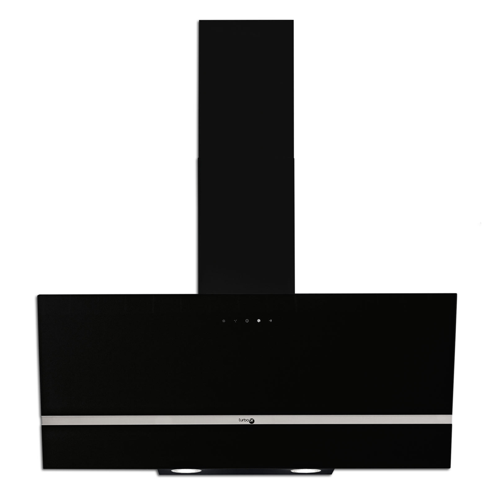 TURBOAIR Duntabzugshaube TAKFB90S - schwarz - 90 cm