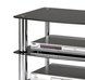 HiFi-Regal - chrom-schwarz- 60 cm breit