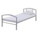 Metallbett - silber - 90x200 cm
