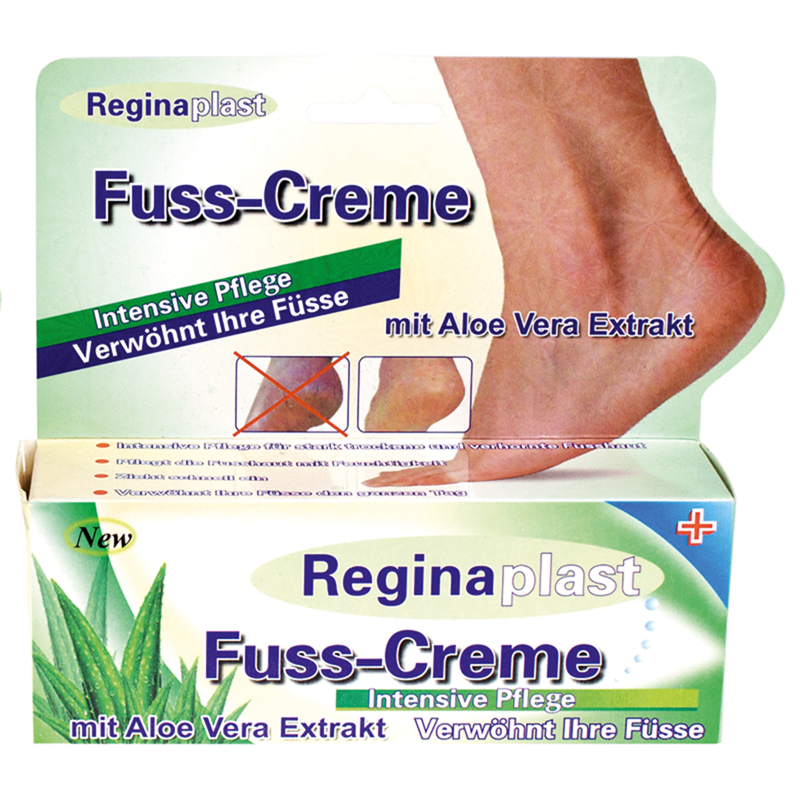 Fußcreme Ginseng/Aloe Vera - sortiert - 100 ml