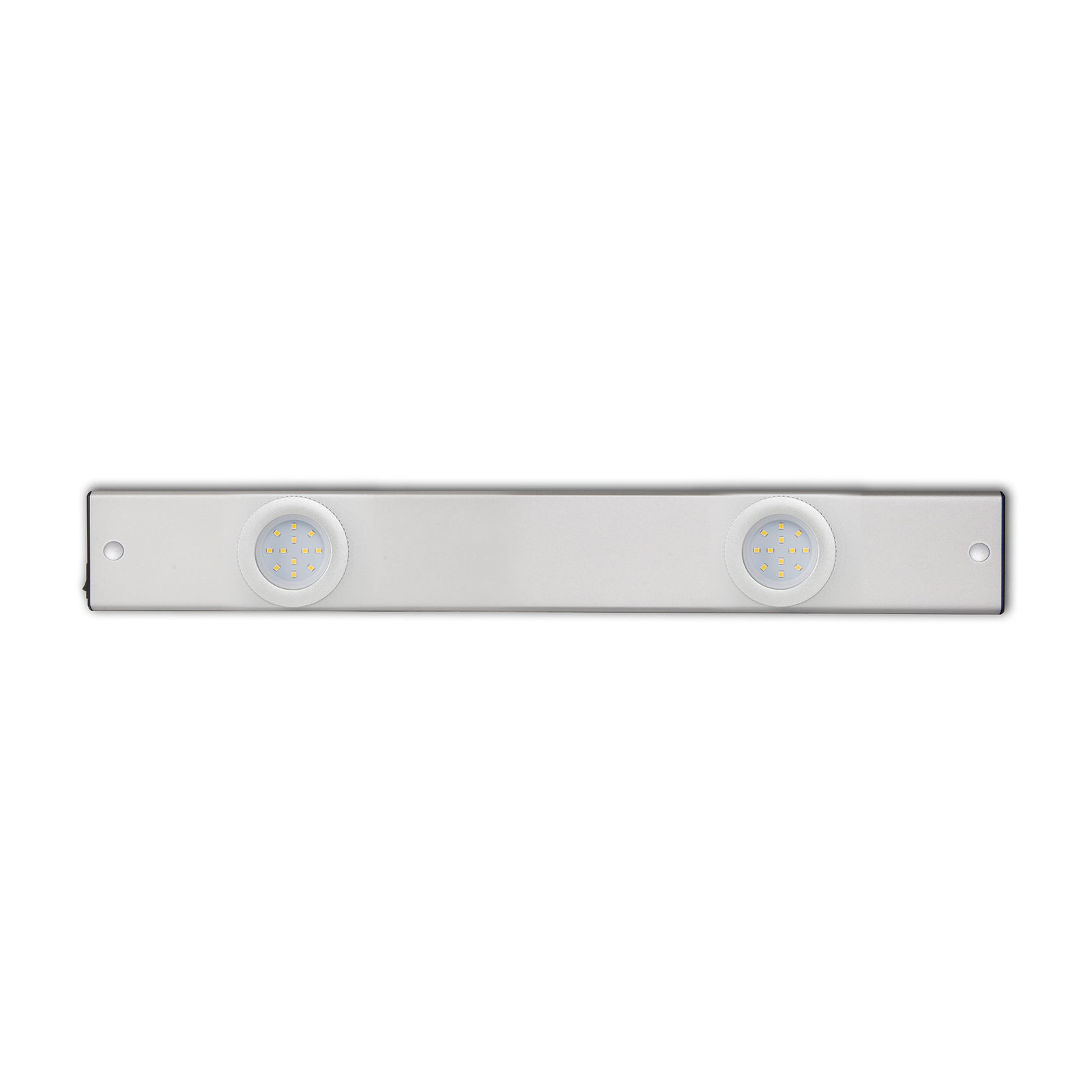 LED-Unterbauleuchte - silber - 2 Spots