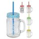 Trinkbecher - Glas - 400 ml - farbig sortiert