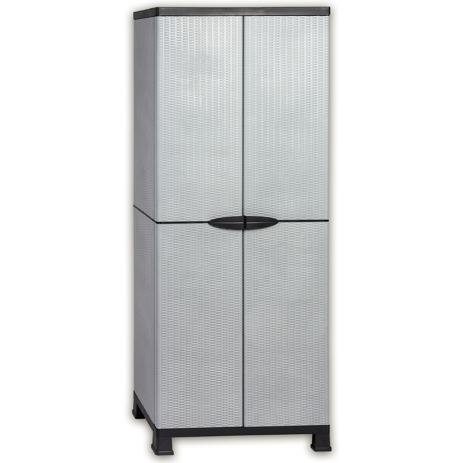 Mehrzweckschrank - Rattan-Optik - 171 cm hoch