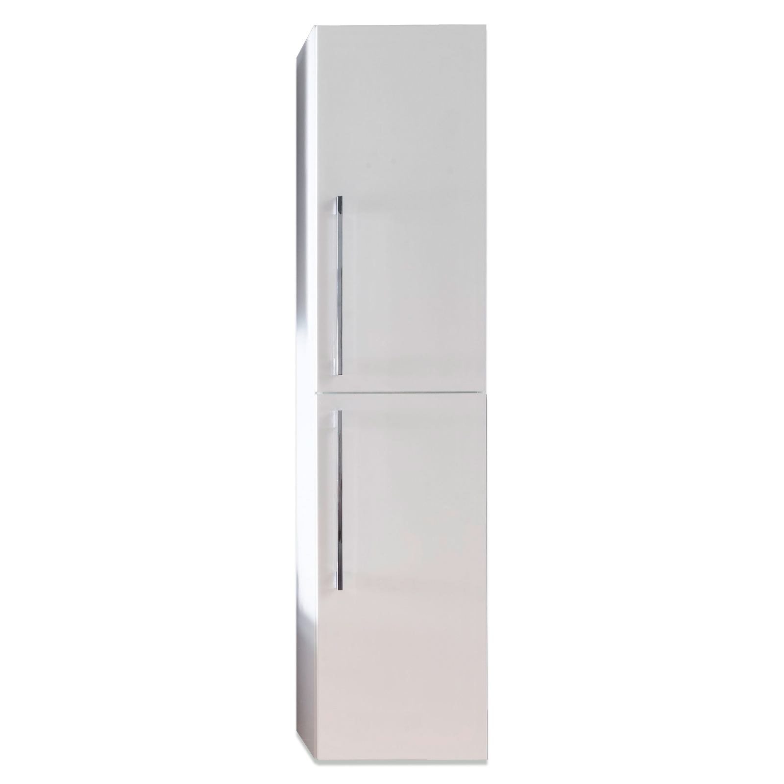 Hängehochschrank - weiß Hochglanz - 2 Türen - 32 cm breit