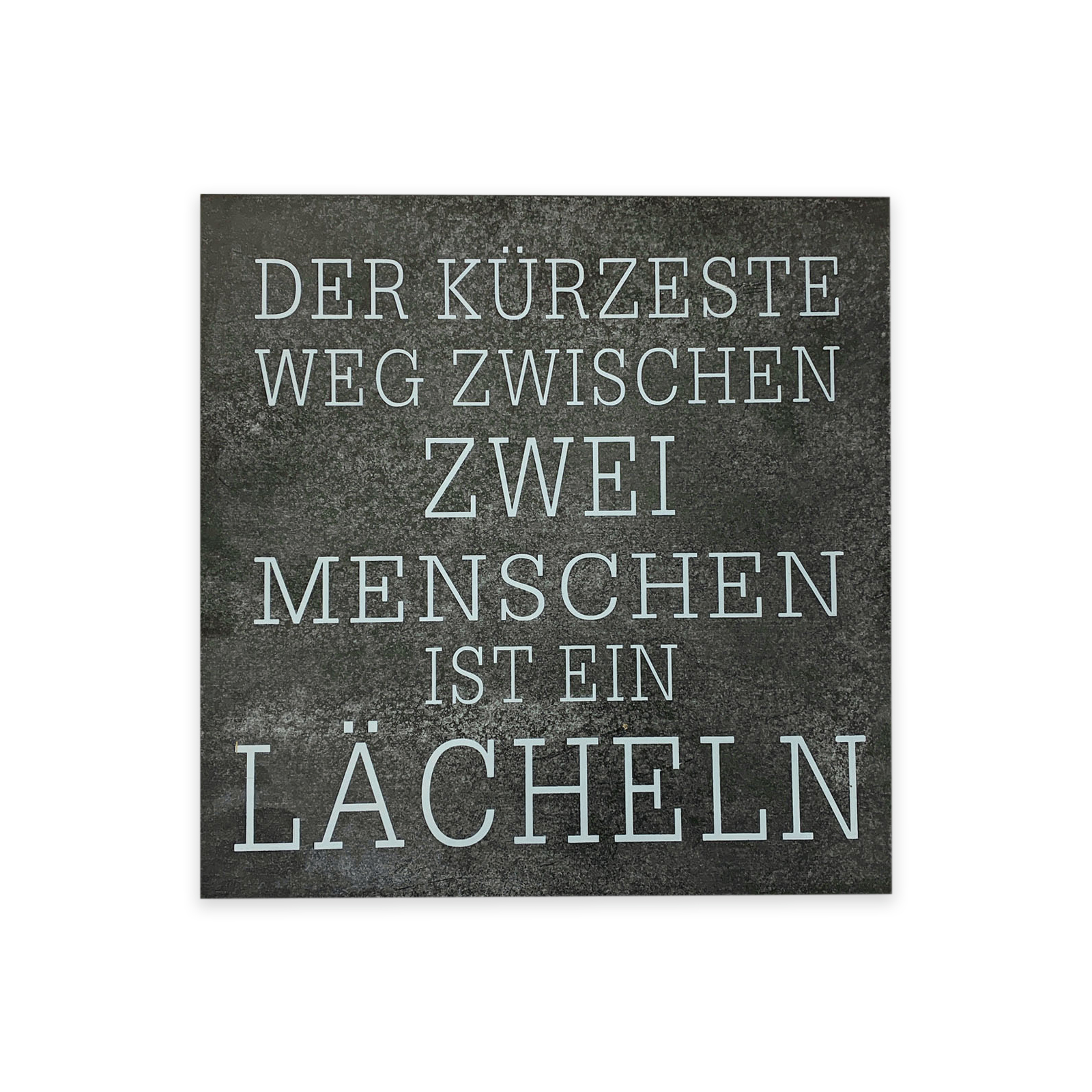 Wandbild - sortiert - Sprüche in Betonoptik - 30x30 cm