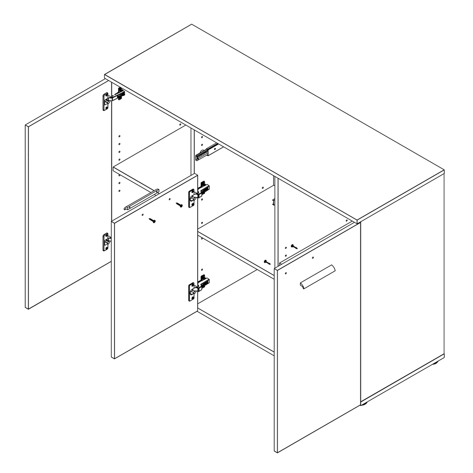 Sideboard - Sandeiche - 120 cm breit