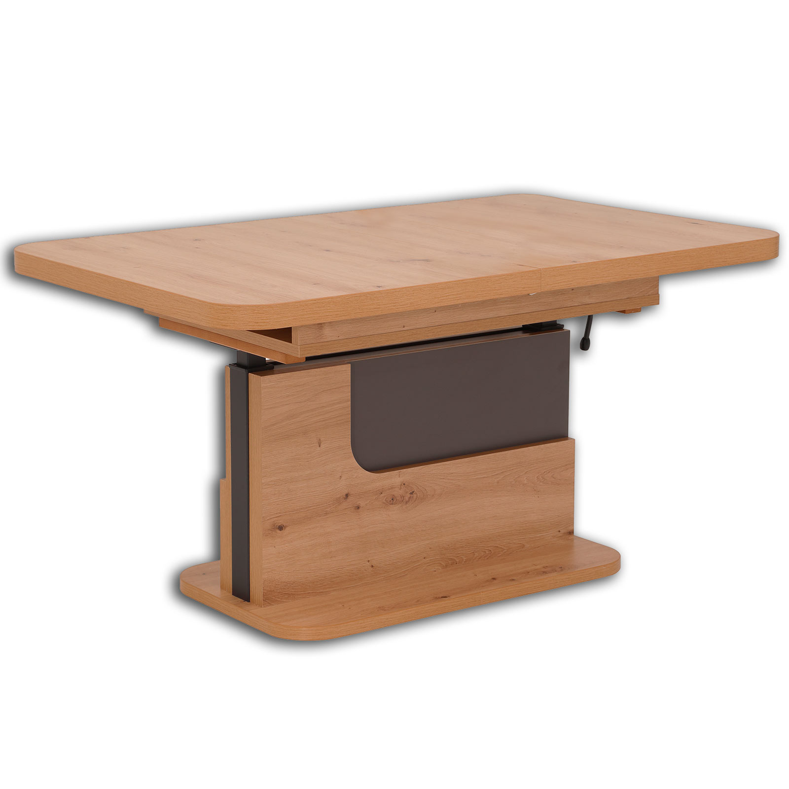 Couchtisch - Artisan Eiche - anthrazit - verstellbar