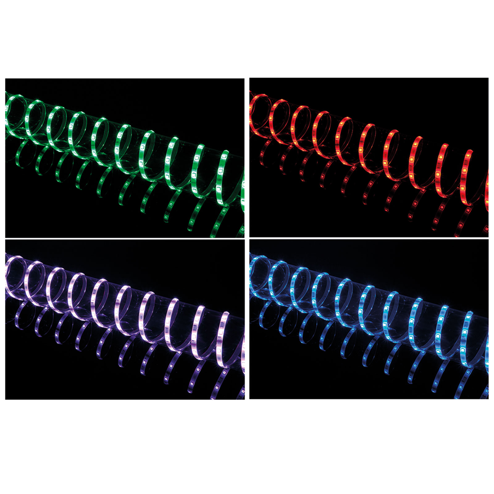 LED-Lichtband - 16 Farben - mit Fernbedienung - 5 Meter